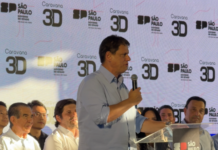 Governador Tarcísio visita Vinhedo e reforça promessa de expansão ferroviária no interior